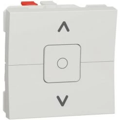 SCHNEIDER Unica - Inter Volet-roulant - 3 Touches - 6A - 2 Mod - Blanc Anti - Méca Seul (NU320820)