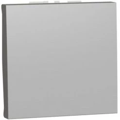 SCHNEIDER Unica - Va-et-vient - 16A - Bornier à Vis - 2 Mod - Alu - Méca Seul (NU326330)