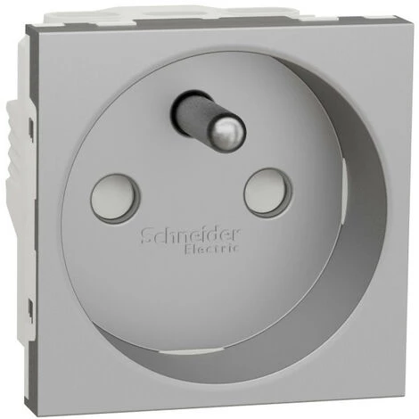 SCHNEIDER Unica - Prise 2P+T - FR - 90° - Vis - Alu - Méca Seul (NU303930) 3 SCHNEIDER Unica - Prise 2P+T - FR - 90° - Vis - Alu - Méca Seul (NU303930)