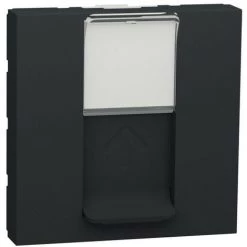 SCHNEIDER Unica - Prise Pour 1 RJ45 Keystone/Systimax - 2 Mod - Anthracite - Méca Seul (NU946154)