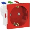SCHNEIDER Unica - Prise 2P+T - DE - Connexion Rapide - Rouge - Méca Seul (NU305703) -SCHNEIDER Soldes 31841405 1
