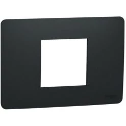 SCHNEIDER Unica Studio - Plaque De Finition - Anthracite - 2 Modules (NU210254)