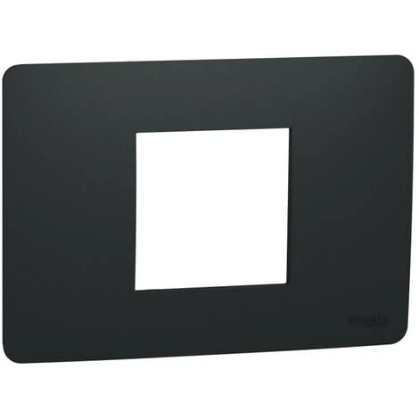 SCHNEIDER Unica Studio - Plaque De Finition - Anthracite - 2 Modules (NU210254) 3 SCHNEIDER Unica Studio - Plaque De Finition - Anthracite - 2 Modules (NU210254)