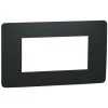 SCHNEIDER Unica Studio - Plaque De Finition - Anthracite - 4 Modules (NU210454)