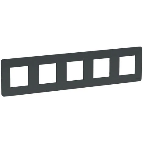 SCHNEIDER Unica Studio - Plaque De Finition - Anthracite - 5 Postes (NU201054) 3 SCHNEIDER Unica Studio - Plaque De Finition - Anthracite - 5 Postes (NU201054)