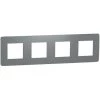 SCHNEIDER Unica Studio Color - Plaque De Finition - Gris Foncé Liseré Blanc - 4 Postes (NU280821) 2 SCHNEIDER Unica Studio Color - Plaque De Finition - Gris Foncé Liseré Blanc - 4 Postes (NU280821) -SCHNEIDER Soldes 31841418 1