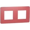 SCHNEIDER Unica Studio Color - Plaque De Finition - Rouge Cardinal Liseré Blanc - 2 Postes (NU280413) 2 SCHNEIDER Unica Studio Color - Plaque De Finition - Rouge Cardinal Liseré Blanc - 2 Postes (NU280413) -SCHNEIDER Soldes 31841422 1