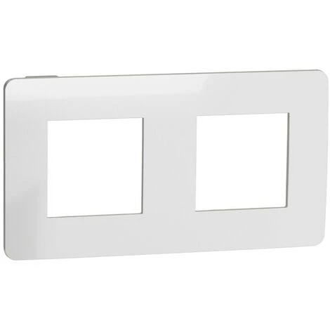 SCHNEIDER Unica Studio Métal - Plaque De Finition - Aluminium Liseré Anthracite - 2 Postes (NU280456) 3 SCHNEIDER Unica Studio Métal - Plaque De Finition - Aluminium Liseré Anthracite - 2 Postes (NU280456)