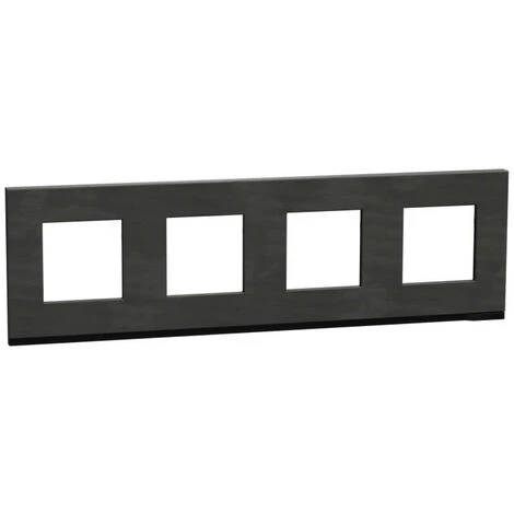 SCHNEIDER Unica Pure - Plaque De Finition - Ardoise Liseré Anthracite - 4 Postes (NU600887) 3 SCHNEIDER Unica Pure - Plaque De Finition - Ardoise Liseré Anthracite - 4 Postes (NU600887)