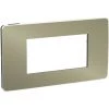 SCHNEIDER Unica Studio Métal - Plaque De Finition - Bronze Liseré Anthracite - 4 Modules (NU281452) -SCHNEIDER Soldes 31841433 1