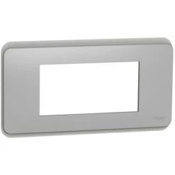 SCHNEIDER Unica Pro - Plaque De Finition - Alu - 4 Modules (NU411430)