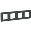 SCHNEIDER Unica Pro - Plaque De Finition - Anthracite - 4 Postes (NU400854) 1 SCHNEIDER Unica Pro - Plaque De Finition - Anthracite - 4 Postes (NU400854) -SCHNEIDER Soldes 31841438 1