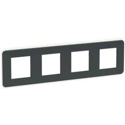 SCHNEIDER Unica Pro - Plaque De Finition - Anthracite - 4 Postes (NU400854)