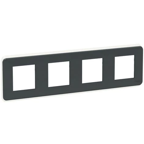 SCHNEIDER Unica Pro - Plaque De Finition - Anthracite - 4 Postes (NU400854) 3 SCHNEIDER Unica Pro - Plaque De Finition - Anthracite - 4 Postes (NU400854)