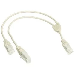 SCHNEIDER LexCom Home Cordon Double Telephone 0,3m, 1 Vers 2 RJ45 (VDIR347102)