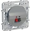 SCHNEIDER Odace Prise Haut Parleur 1 Sortie Alu (S530487) 2 SCHNEIDER Odace Prise Haut Parleur 1 Sortie Alu (S530487) -SCHNEIDER Soldes 34908378 1