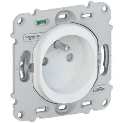 SCHNEIDER Ovalis - Prise De Courant - 2P+T - 16A - Sans Plaque De Finition - Lot De 40 (S263059)