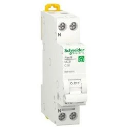 Schneider 16A 1P+N 4.5KA Disjoncteur C 1 Module R9P35616