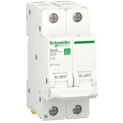 Schneider 16A 1P+N 4.5KA C 2 Modules Disjoncteur R9F37616
