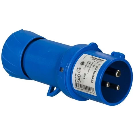 SCHNEIDER PratiKa - Fiche Mobile Industrielle Droite - 16 A - 2P+T - 200-250 V CA - IP44 (PKX16M423) 3 SCHNEIDER PratiKa - Fiche Mobile Industrielle Droite - 16 A - 2P+T - 200-250 V CA - IP44 (PKX16M423)