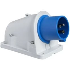 SCHNEIDER Socle Connecteur PK Saille Inclinée, Connexion Vis, IP44, 16 A 2P+T 200-250 V (PKE16W423)