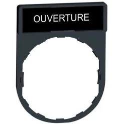 SCHNEIDER Harmony - Porte-étiquette 30x40 + étiquette 'OUVERTURE' 8x27 - Blanc/noir (ZBY2113)