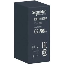 SCHNEIDER Zelio Relay RSB - Relais PCB Embrochable - 1OF - 16A - 24VDC (RSB1A160BD)