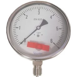 SCHNEIDER Baumer MIX7-D30.B20 Manomètre Industriel Bourdon 0..+6bar - Gris