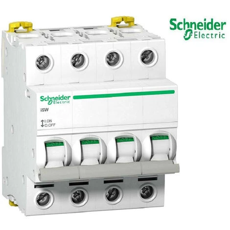 Interrupteur Sectionneur 4x63 A 415 VAC - Acti9 Type ISW 463 - Schneider Réf A9S65463 3 Interrupteur Sectionneur 4x63 A 415 VAC - Acti9 Type ISW 463 - Schneider Réf A9S65463
