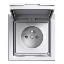 SCHNEIDER Prise 2P+T étanche Avec Clapet De Protection IP44 Asfora