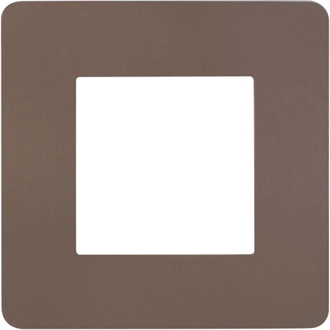 SCHNEIDER Plaque De Finition 1 Poste Chocolat Unica 3 SCHNEIDER Plaque De Finition 1 Poste Chocolat Unica