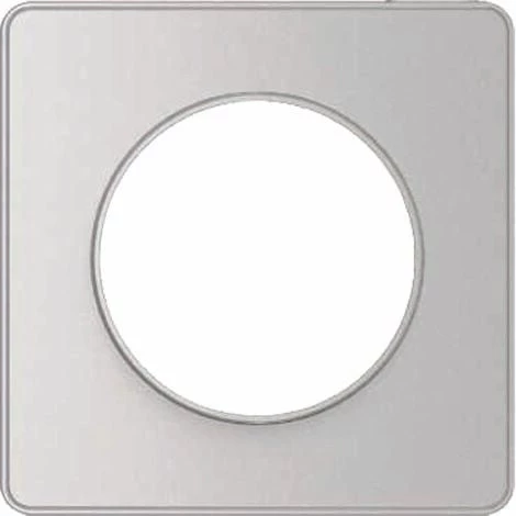 SCHNEIDER Plaque De Finition 1 Poste Aluminium Avec Liseré Odace 3 SCHNEIDER Plaque De Finition 1 Poste Aluminium Avec Liseré Odace