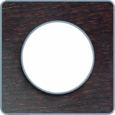 SCHNEIDER Plaque De Finition 1 Poste Wengué Avec Liseré Odace 3 SCHNEIDER Plaque De Finition 1 Poste Wengué Avec Liseré Odace