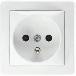 SCHNEIDER Alréa - Prise De Courant 2P+T, 16 A, Connexion Automatique - Blanc