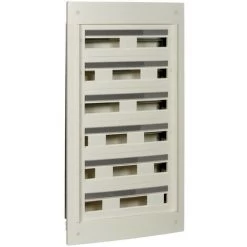 SCHNEIDER Pragma - Coffret Encastré 6 Rangées 24 Modules - 160A - Sans Porte - Blanc (PRA22624W)