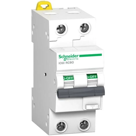 SCHNEIDER Acti9 IC60 RCBO - Disjoncteur Differentiel - 2P - 32A - 30mA - C - 10kA - TypeAC (A9D07232) 3 SCHNEIDER Acti9 IC60 RCBO - Disjoncteur Differentiel - 2P - 32A - 30mA - C - 10kA - TypeAC (A9D07232)