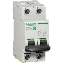 SCHNEIDER Multi9 C60H-DC - Disjoncteur - 2P - 40A C 500V-DC (M9U21240)