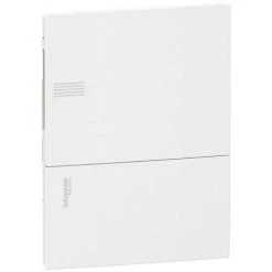 SCHNEIDER Pragma - Mini Coffret Encastré - 1x6 Mod. - Portillon Opaque Blanc - Born. Terre (MIP21106)