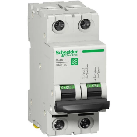 SCHNEIDER Multi9 C60H-DC - Disjoncteur - 2P - 16A C 500V-DC (M9U21216) 3 SCHNEIDER Multi9 C60H-DC - Disjoncteur - 2P - 16A C 500V-DC (M9U21216)
