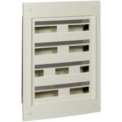 SCHNEIDER Pragma - Coffret Encastré 4 Rangées 24 Modules - 160A - Sans Porte - Blanc (PRA22424W)