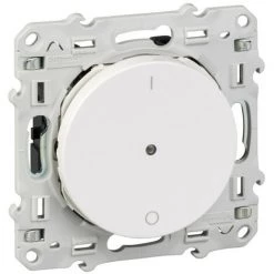 SCHNEIDER Odace + Blanc, Interrupteur électronique 3 Fils (N) PlusLink 10 A (S520561)