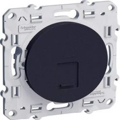 SCHNEIDER Prise RJ45 Grade 1 (Tél) à Vis Anthracite Odace