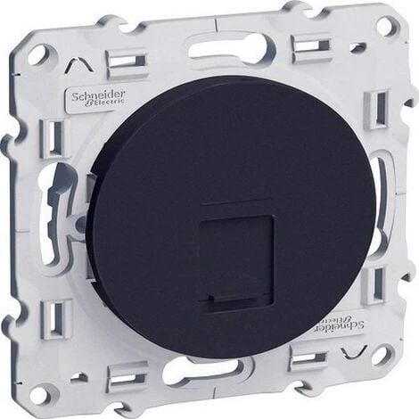 SCHNEIDER Prise RJ45 Grade 1 (Tél) à Vis Anthracite Odace 3 SCHNEIDER Prise RJ45 Grade 1 (Tél) à Vis Anthracite Odace