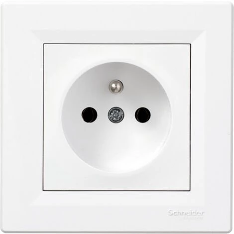 SCHNEIDER Prise De Courant 2P+T à Vis Blanc Asfora 3 SCHNEIDER Prise De Courant 2P+T à Vis Blanc Asfora