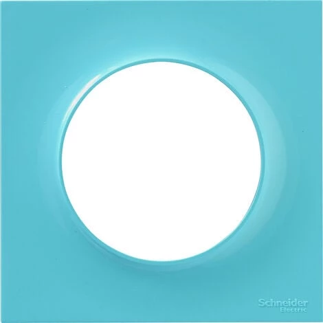 SCHNEIDER Plaque De Finition 1 Poste Entraxe 71mm Bleu Odace 3 SCHNEIDER Plaque De Finition 1 Poste Entraxe 71mm Bleu Odace