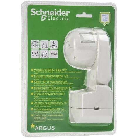 SCHNEIDER Argus Standard - Détecteur De Mouvement - Extérieur 120° - Blister (CCTR1P004) 3 SCHNEIDER Argus Standard - Détecteur De Mouvement - Extérieur 120° - Blister (CCTR1P004)