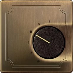 SCHNEIDER Artec - Enjoliveur Pour Thermostat à Contacteur Inverseur - Laiton (MTN537443)