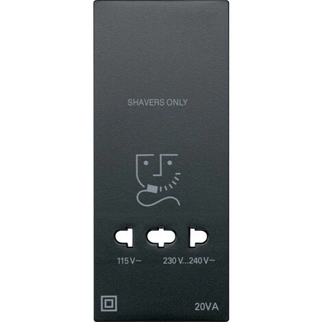 SCHNEIDER Enjoliveur M-Plan Pour Prise De Rasoir, Anthracite (MTN213514) 3 SCHNEIDER Enjoliveur M-Plan Pour Prise De Rasoir, Anthracite (MTN213514)