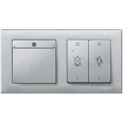 SCHNEIDER Enjoliveur M-Plan D'interrupteur à Carte, Aluminium (MTN315460)