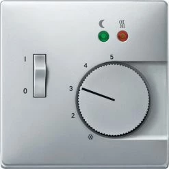 SCHNEIDER Merten Artec - Enjoliveur Pour Thermostat De Chauffage Par Le Sol - Aluminium (MTN537560)